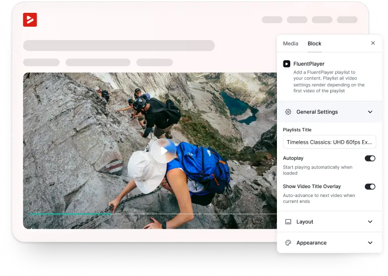 FluentPlayer - general settings