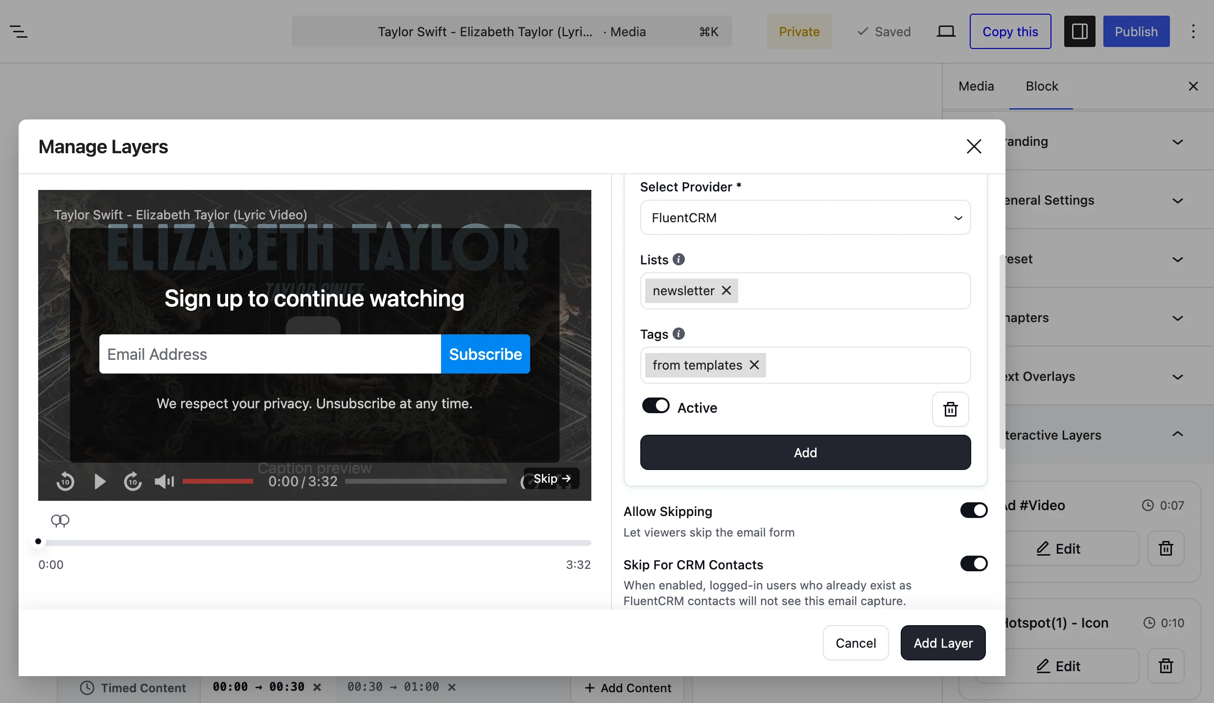 Email Capture Layer