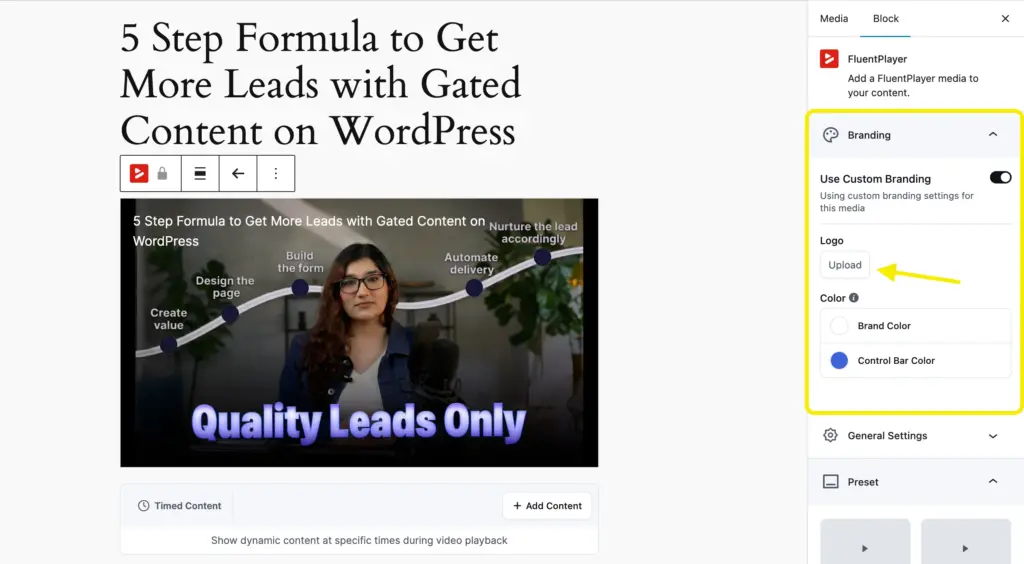 Branding freedom in FluentPlayer