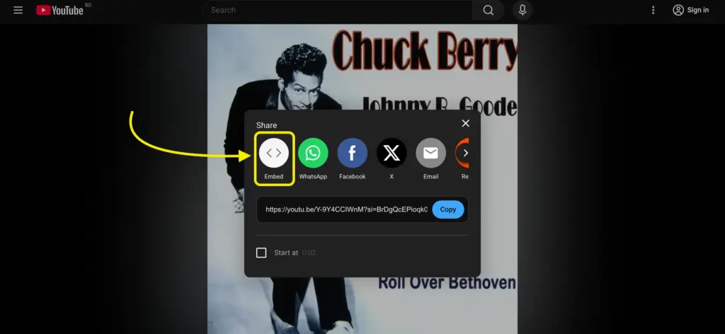 iFrame embed link - to embed videos in WordPress